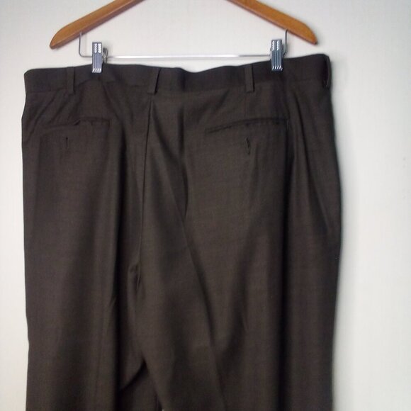John Henry Pants Men 42 x 30 Pleated Roll Hem Brown - Picture 12 of 14